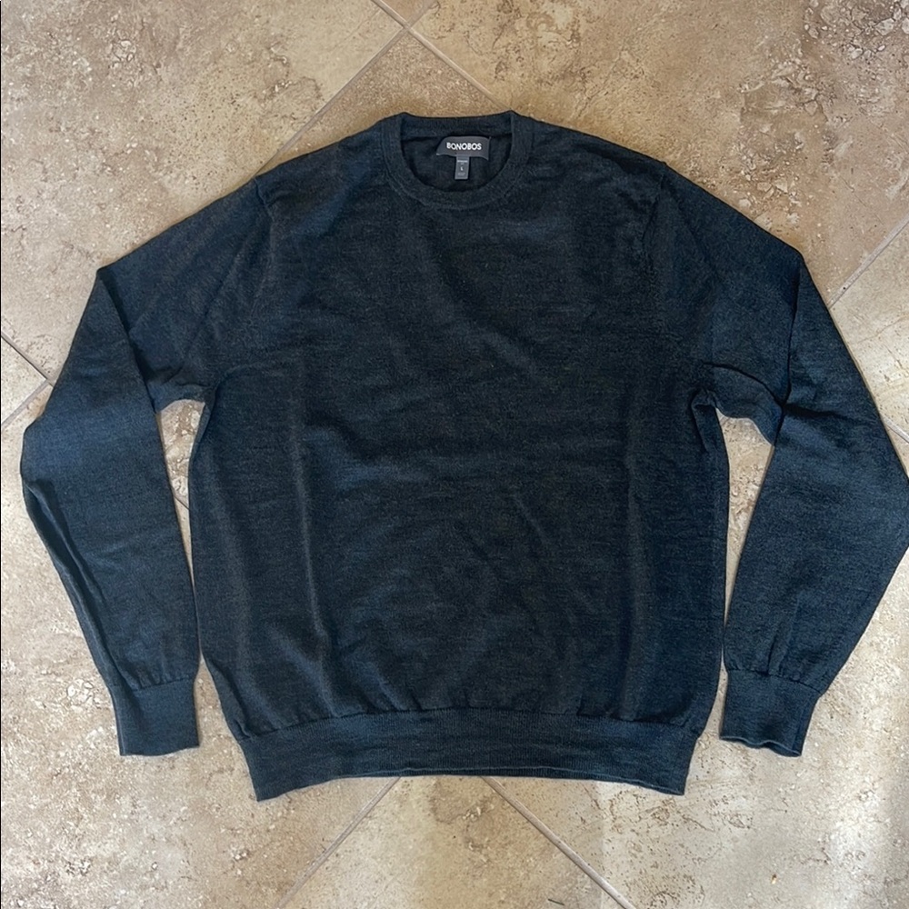 Bonobos Men's charcoal Sweater